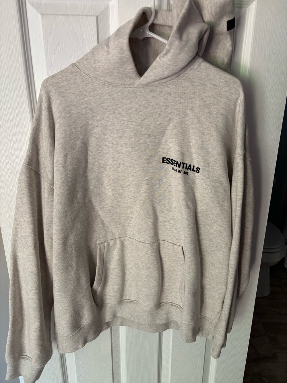 Fear of God Essentials Light Heather Gray Pullover Hoodie